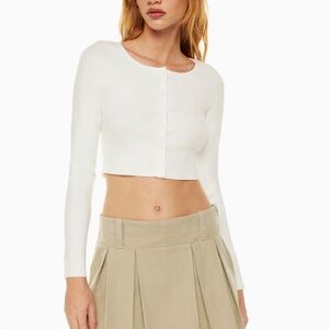 Sunday Best White Cropped Top